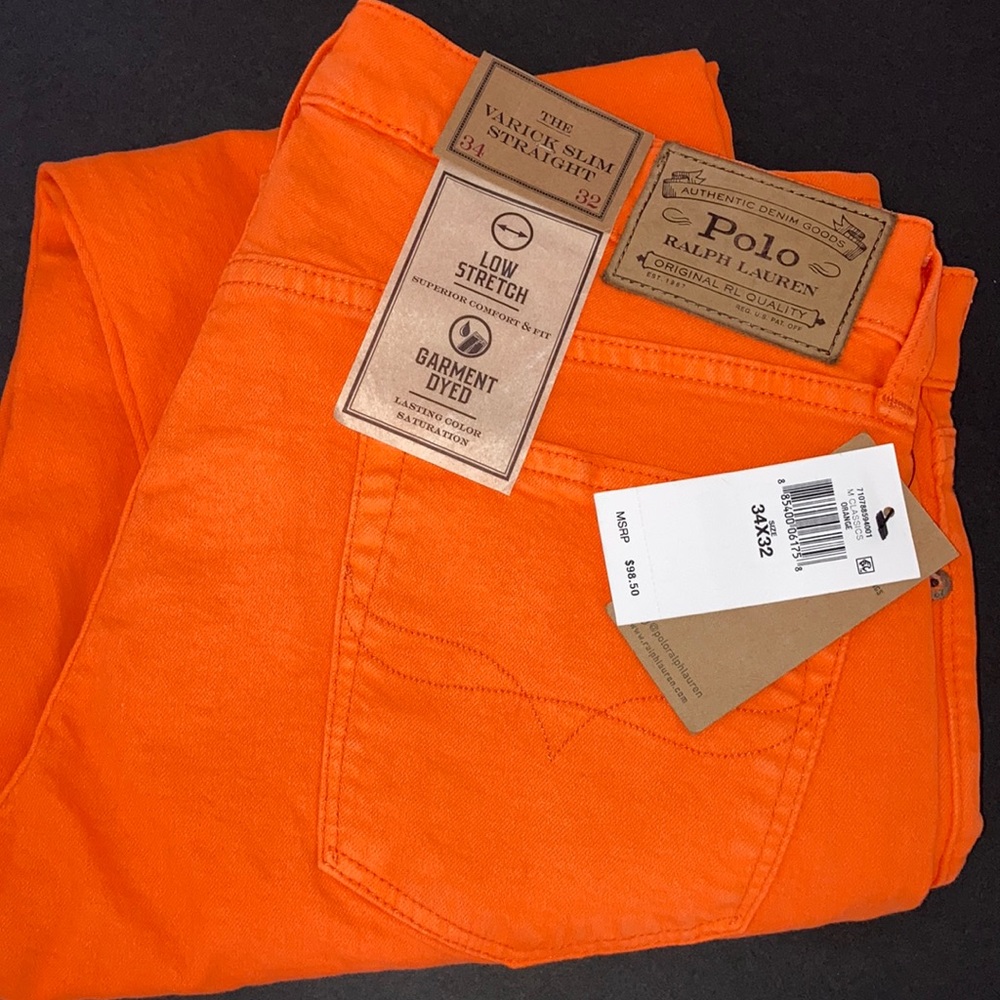 Orange Polo Ralph Lauren Denim jeans